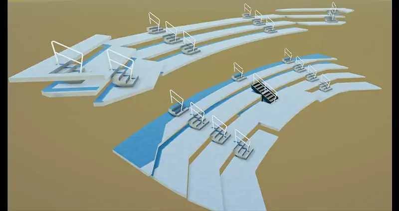 Concrete Stairs With Rails